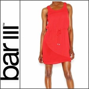 New BAR III Sleeveless Drawstring Dress /Hibiscus